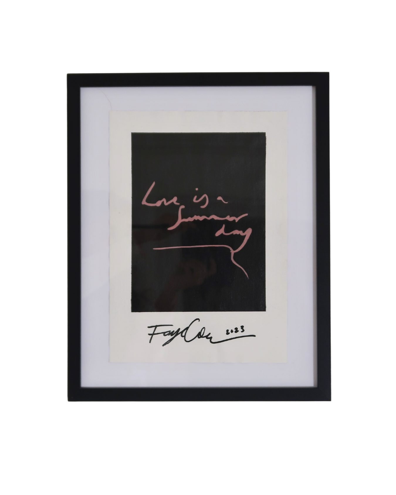Love is a Summer Day, 2023. A4 Canvas