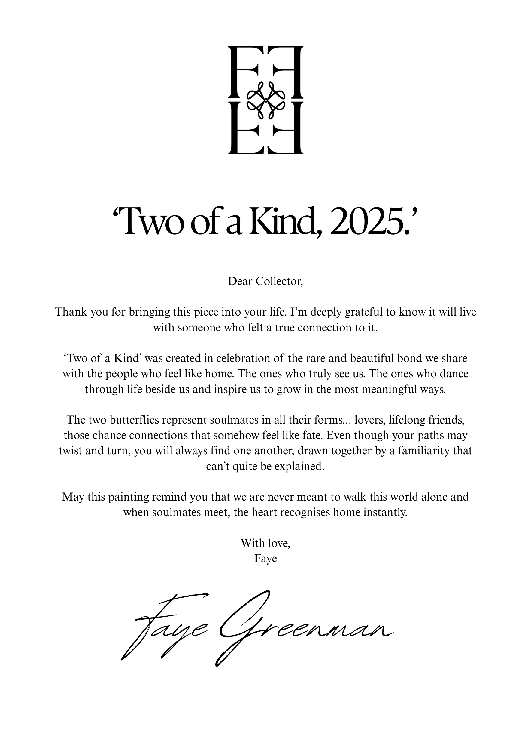 Two of a Kind, 2025.