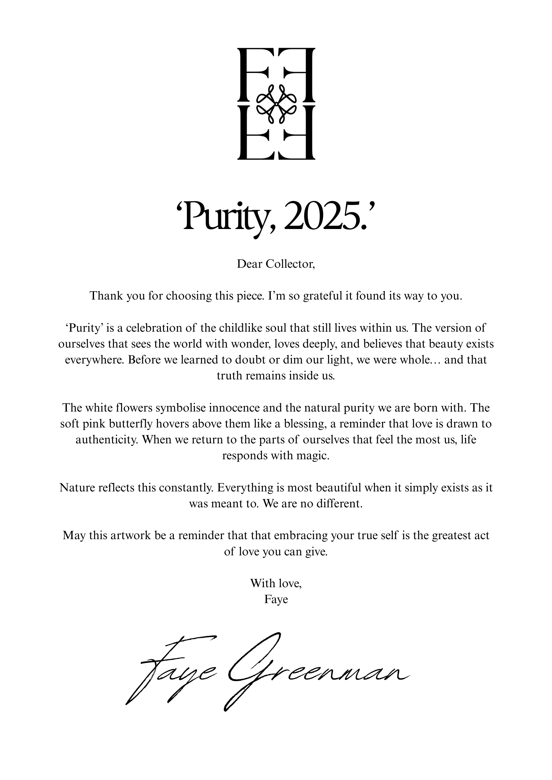 Purity, 2025.